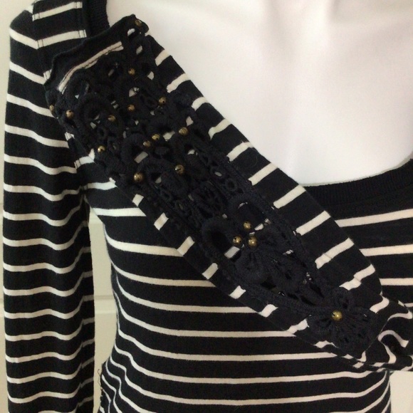 Free People Black & White stripe shirt - Picture 5 of 9